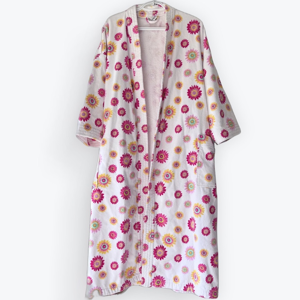 H2O Floral Print Women's Towel Robe